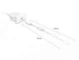 Delock Easy 45 Modul Usb 2.0 Ausrollcable Usb Typ-A Zu 8 Pin Lightning Stecker Weiss