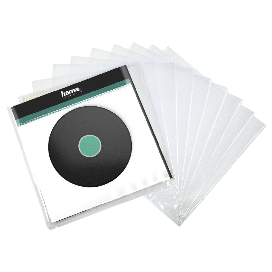 Hama Pack De 10 Fundas Para Discos De Vinilo - Polipropileno - 32.7x32.5x0.07cm - Transparente