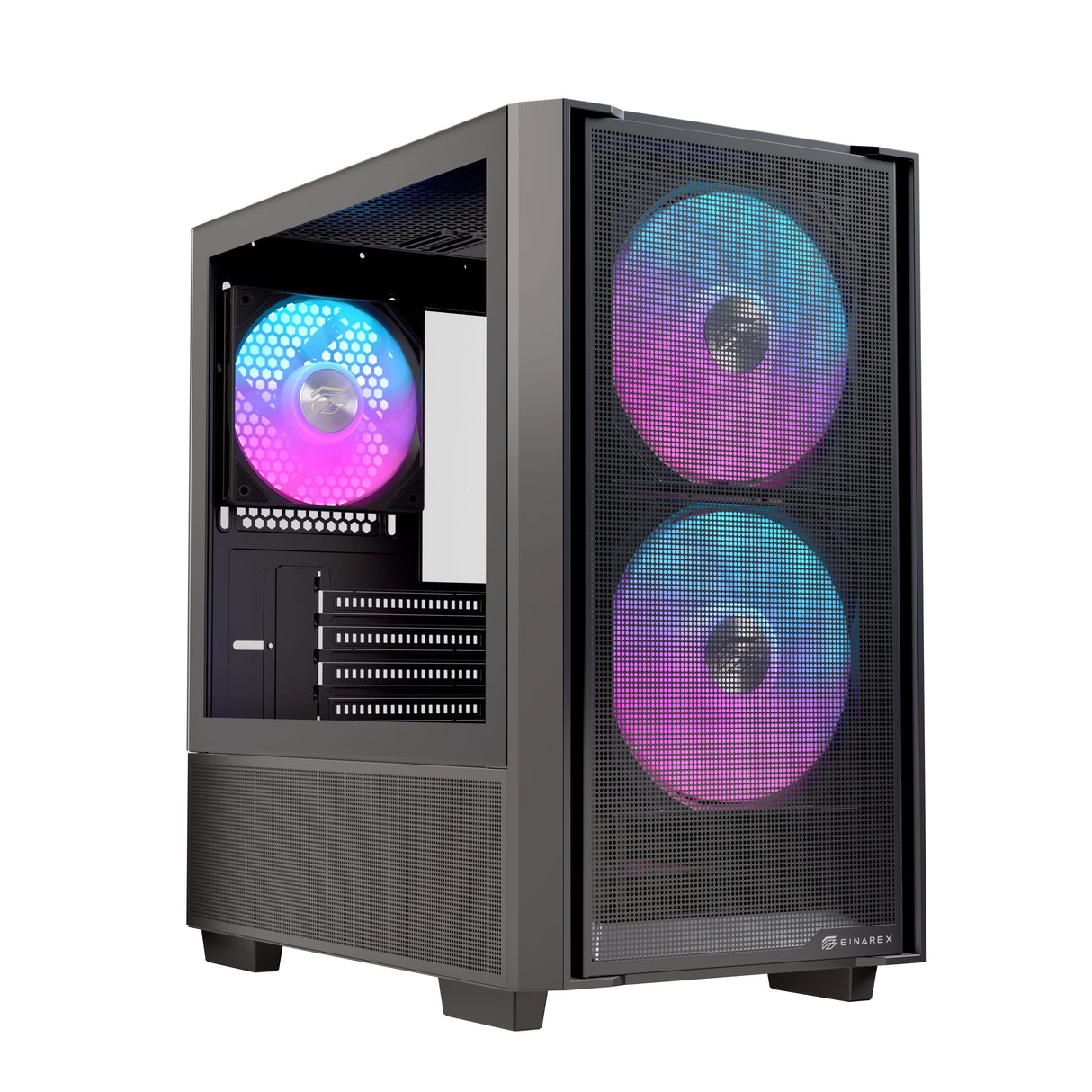 EAN 6977277360400 - Einarex EXCS-PM-150R-B carcasa de ordenador Midi Tower Negro imagen 1