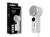 Ventilador Mini Portátil Conceptronic Aeriva03c Turbo Placa Enfriamiento Pantalla Digital Blanco Cre