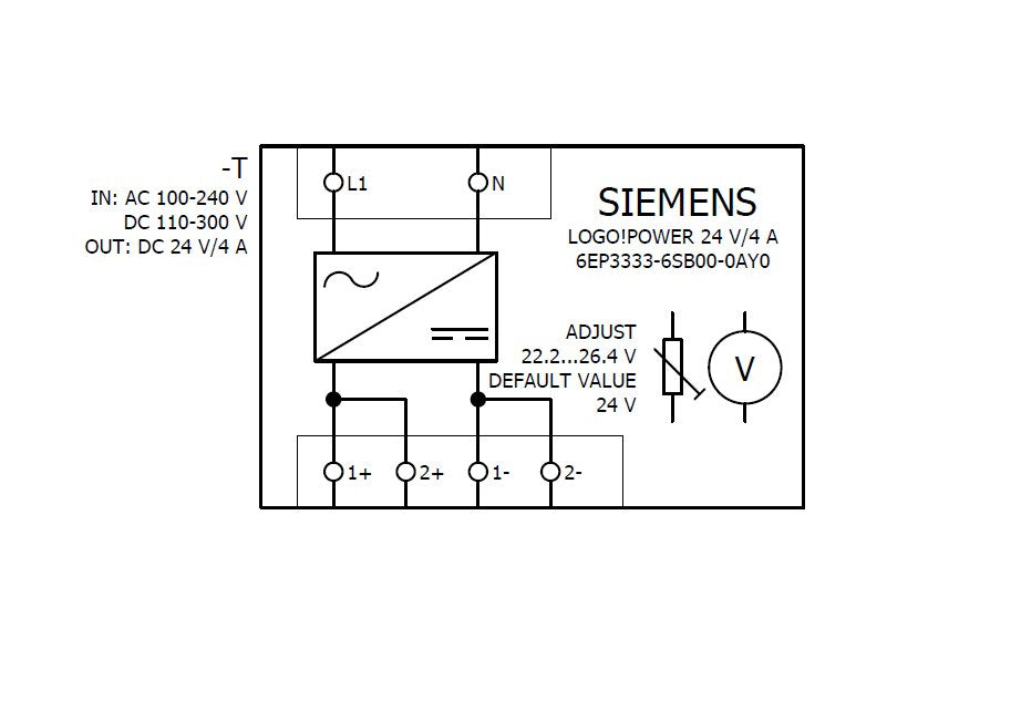 Siemens 6ep33336sb000ay0 Logo!Power 24v 4a Geregelte Stromversorgung
