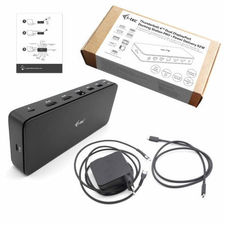 EAN 8595611706875 - i-tec TB4DUALDPDOCKPDPRO base para portátil y replicador de puertos Alámbrico Negro imagen 8
