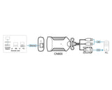 Aten Cn800-At Interruptor Kvm Negro, Púrpura