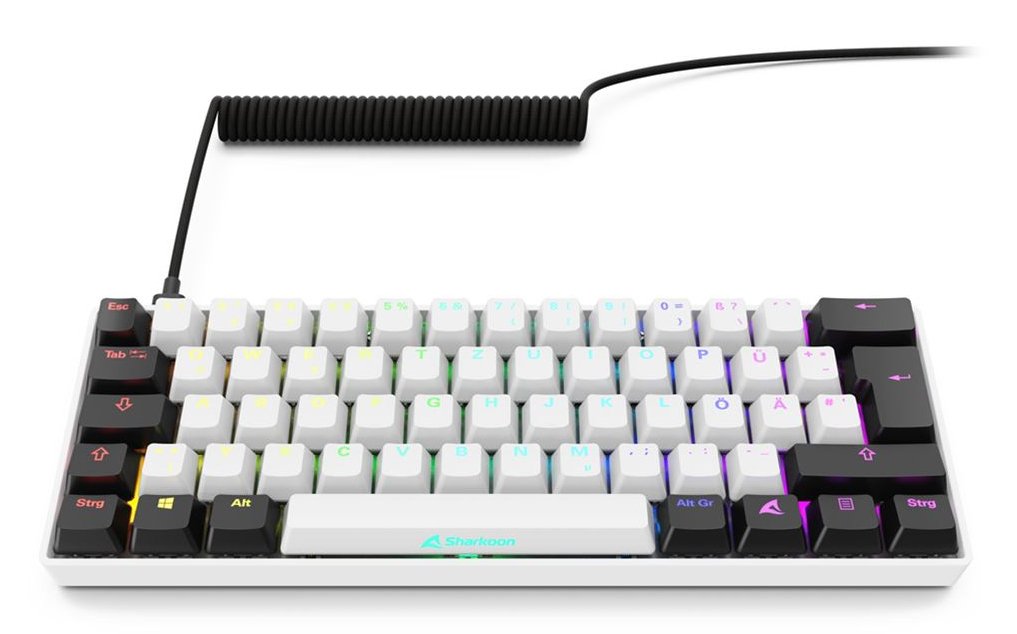 EAN 4044951041886 - Sharkoon SGK50 S4 teclado Hogar USB QWERTZ Alemán Blanco imagen 3