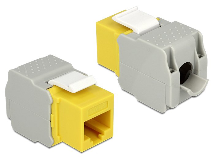 Delock Keystone Module Rj45 Female > Lsa Cat.6 Utp Yellow
