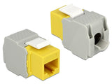 Delock Keystone Module Rj45 Female > Lsa Cat.6 Utp Yellow