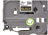 Brother Cinta Laminada Negro/ Oro 18mm