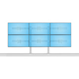 Startech.Com Six-Monitor Desk Mount W  Crossbar, Up To 32 In Screens 17.6lb - Befestigungskit - Für 6 Lcd-Displays - Säule, Dual
