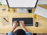 Teclado Trust Trezo Inalámbrico Completo Con Ratón Incluido Y Teclas Multimedia