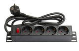 EAN 4014619666331 - Alcasa GC-N0075 base múltiple 4 salidas AC Interior Negro, Rojo imagen 1
