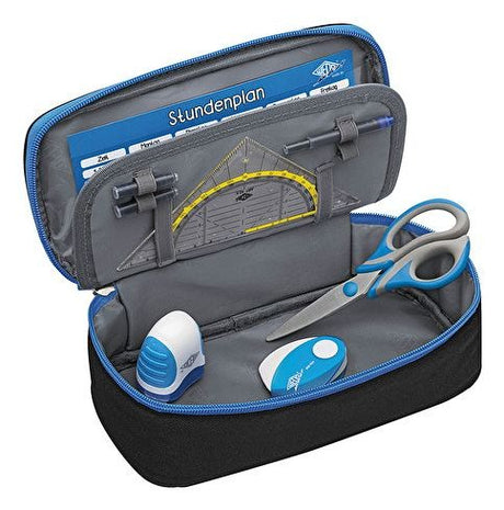 EAN 4003801861951 - Wedo 242 43010 caja de lápices Estuche suave Poliéster Negro, Azul imagen 2