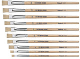 Pelikan Pincel Serie 613f N. 20 - Pelo Natural - Para Colores Pastosos - Oleo, Acrilico Y Tempera - Mango De Madera
