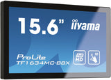 Monitor Iiyama Pro 15,6" Tactil Capacitivo 10 Puntos / Ip65 / (T1634mc-B8x) 1920x1080/ 405cd/ 700:1/ Vga/ Hdmi / Dp /Usb