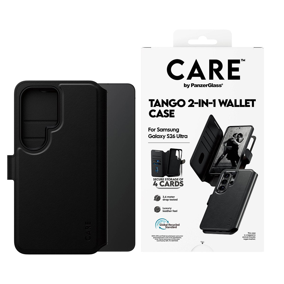 Panzerglass Care By Panzerglass Tango - Funda Tipo Libro Para Móvil