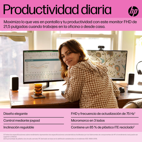 EAN 0196548138609 - HP P22 G5 FHD Monitor pantalla para PC 54,6 cm (21.5") 1920 x 1080 Pixeles Full HD LCD Negro imagen 7