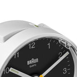 Reloj Despertador De Cuarzo Braun Bc 01 Wb Blanco