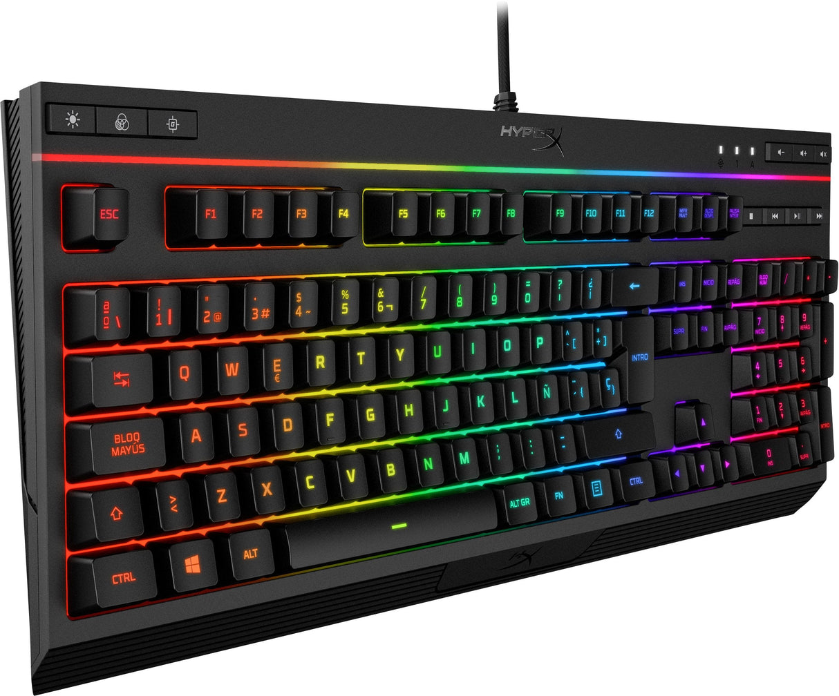 Hyperx Alloy Core Rgb Teclado Membrana Gaming Retroiluminado Negro 4p4f5ae#Abe  Hx-Kb5me2-Es