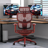 Silla De Oficina  Onex Ventra Premium De Malla, Roja