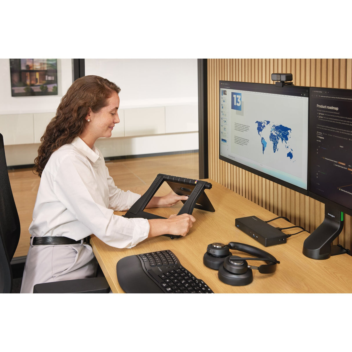 EAN 0085896555131 - Kensington K55513WW soporte para monitor Negro imagen 26