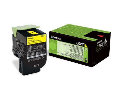 EAN 0734646475648 - Lexmark 802Y cartucho de tóner 1 pieza(s) Original Amarillo imagen 1