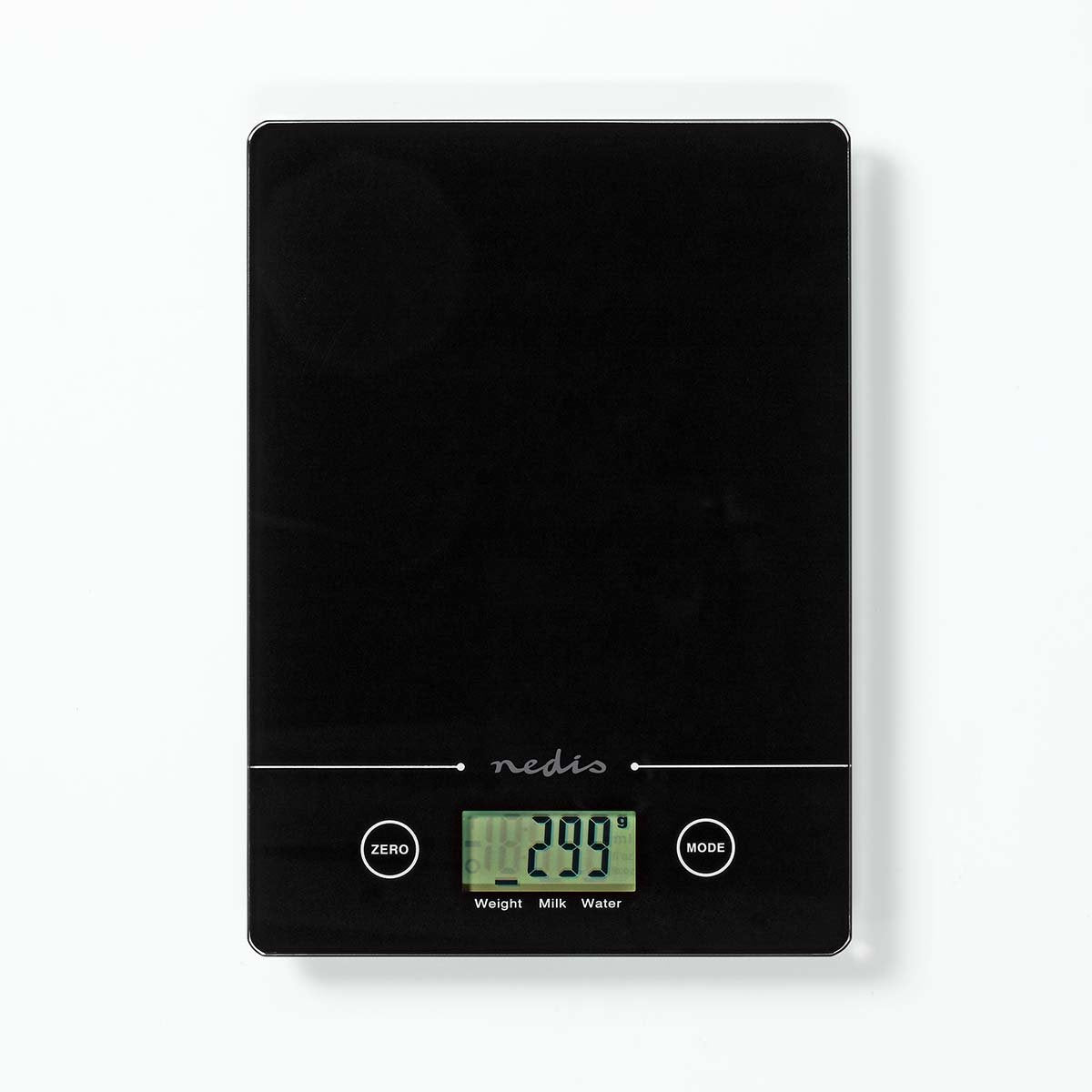 Nedis Bascula De Cocina  Digital  Cristal 3mm / Plastico   Negro