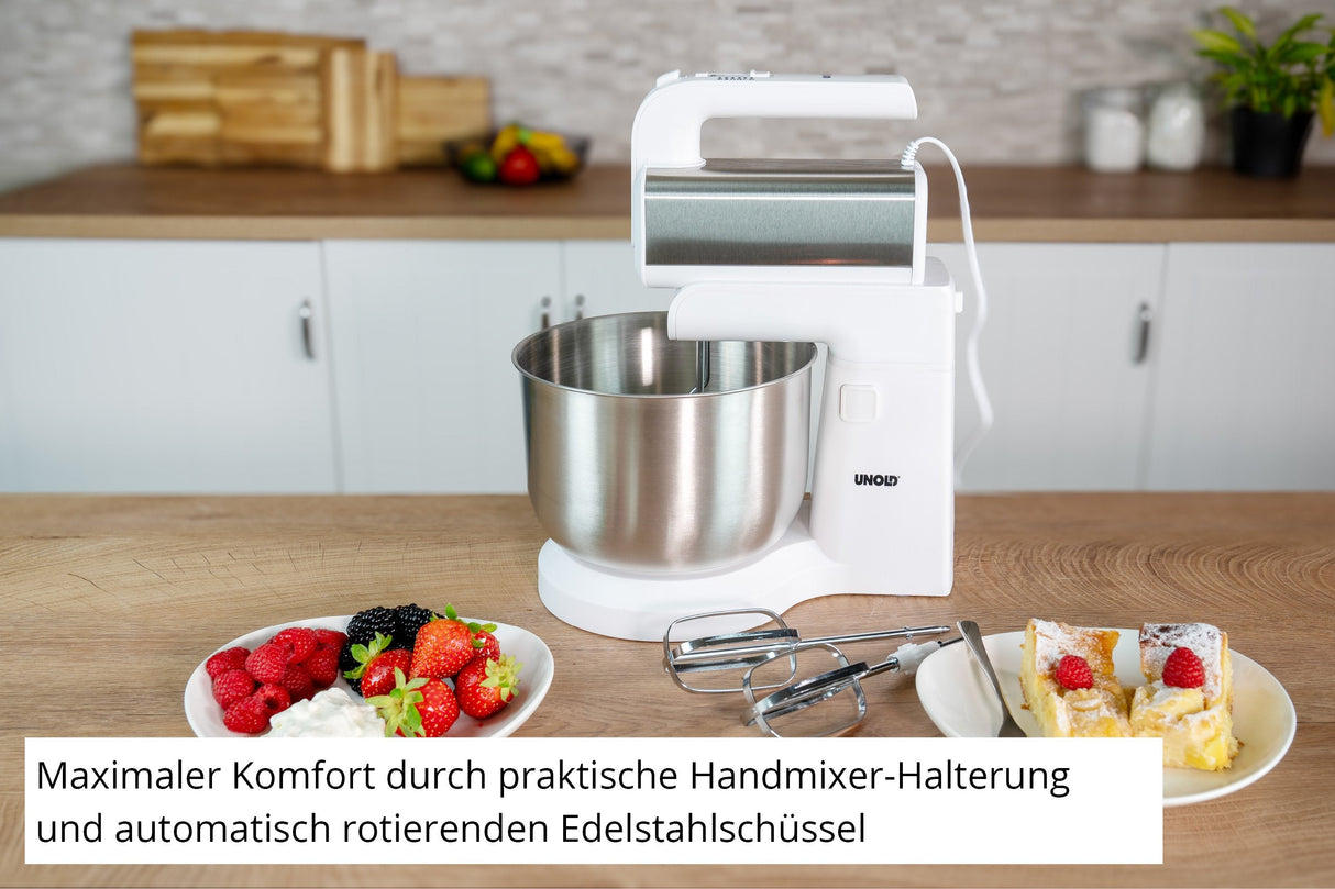 Unold Hand Blender Con Mixing Bowl Hannah White Silver (78720)