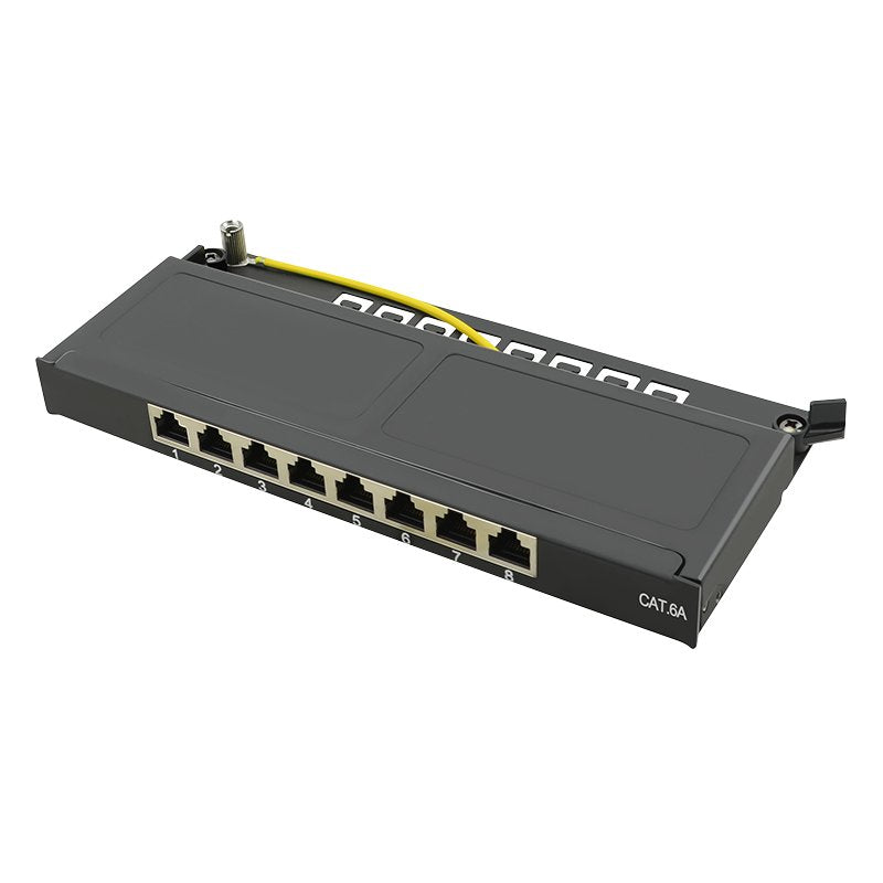 Patchpannel Desktop 8 Port Cat6a Stp Negro 0.5 He Logilink