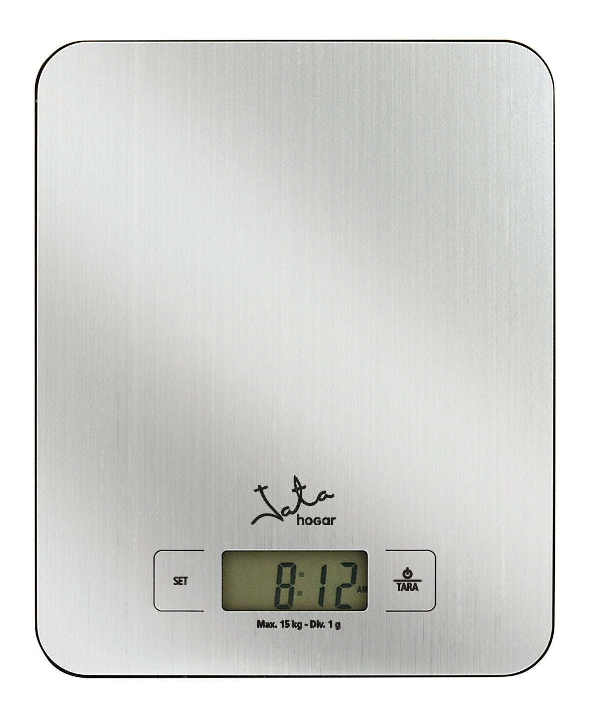 Báscula De Cocina Electrónica Jata Hogar Bas 719 Hasta 15kg Plata