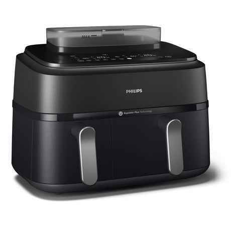 EAN 8720389047459 - Philips 5000 series NA551/00 freidora Doble 9 L Independiente 2750 W Freidora de aire caliente Negro, Pla imagen 1