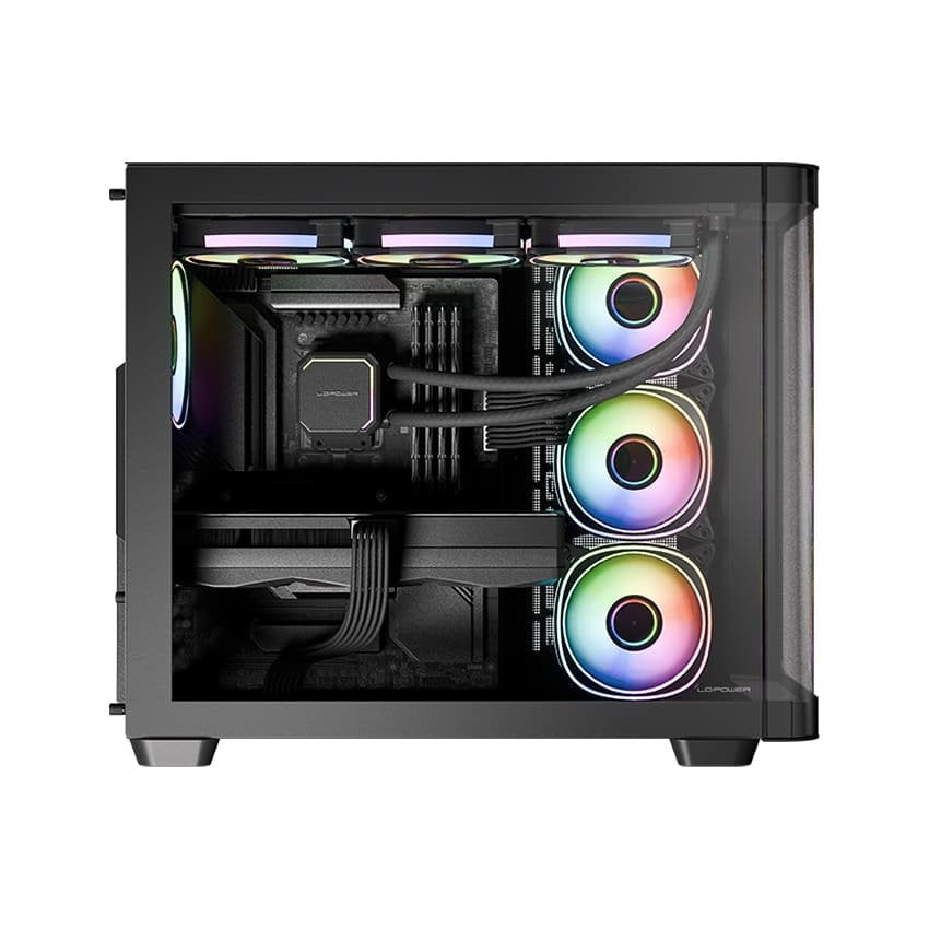 EAN 4262443280524 - LC-Power LC-8001B-ON carcasa de ordenador Midi Tower Negro imagen 2