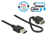 EAN 4043619836659 - DeLOCK 2m 2xUSB2.0-A cable USB USB 2.0 USB A Negro imagen 2