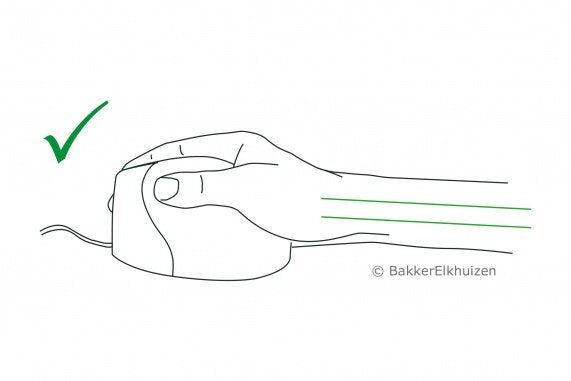 Bakker Elkhuizen Evoluent Ratón Vertical Con Cable Derecho