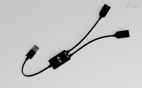 EAN 8595611707384 - i-tec USB-A Cable HUB 2 port (2x USB-A) cable USB USB 3.2 Gen 1 (3.1 Gen 1) 0,1 m USB A 2 x USB A Negro imagen 4