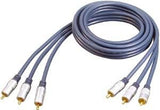 3x Conector Rca Macho - 3x Conector Rca Macho 10,0 M