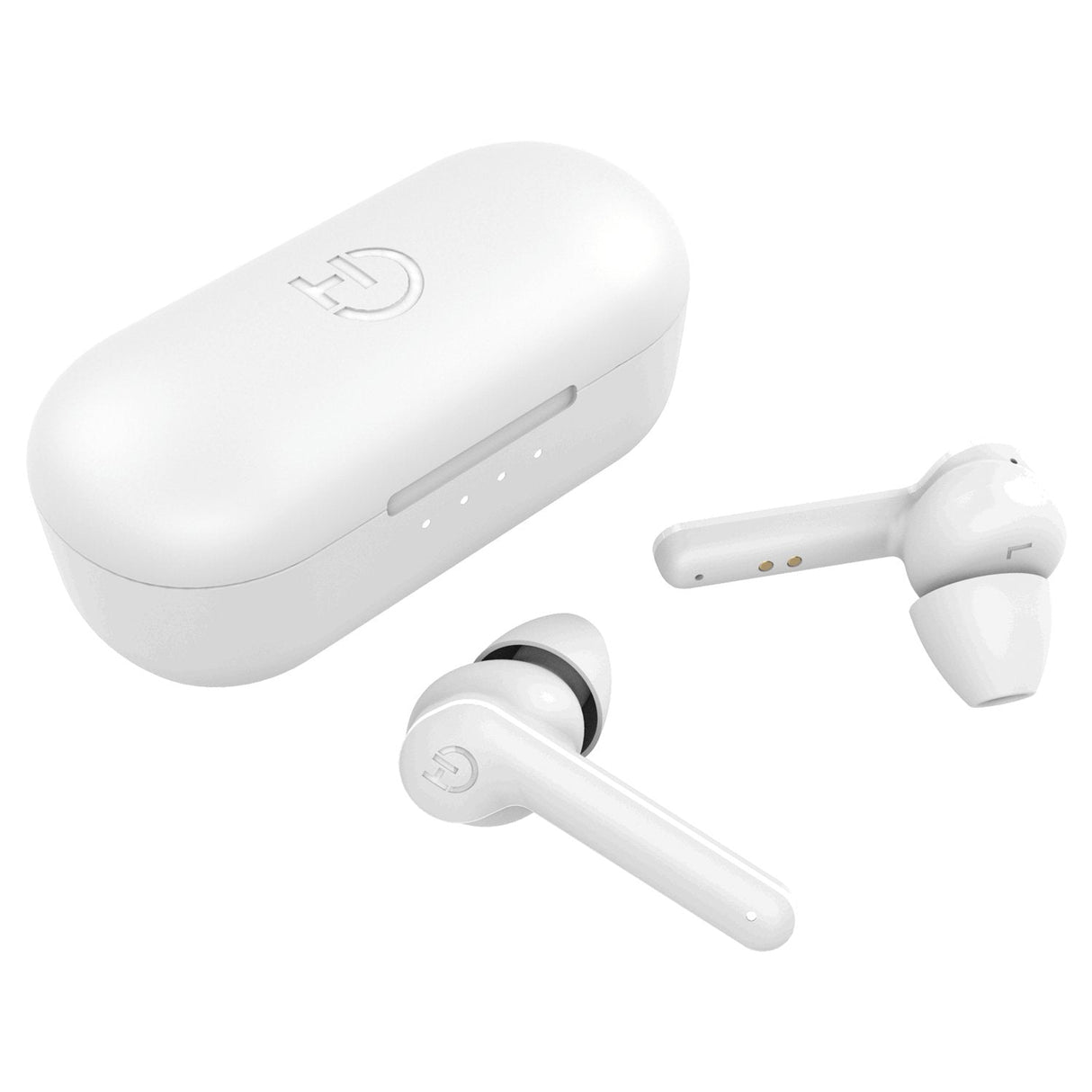 Auriculares Bluetooth Hiditec Vesta Con Estuche De Carga Autonomía 8h Blancos
