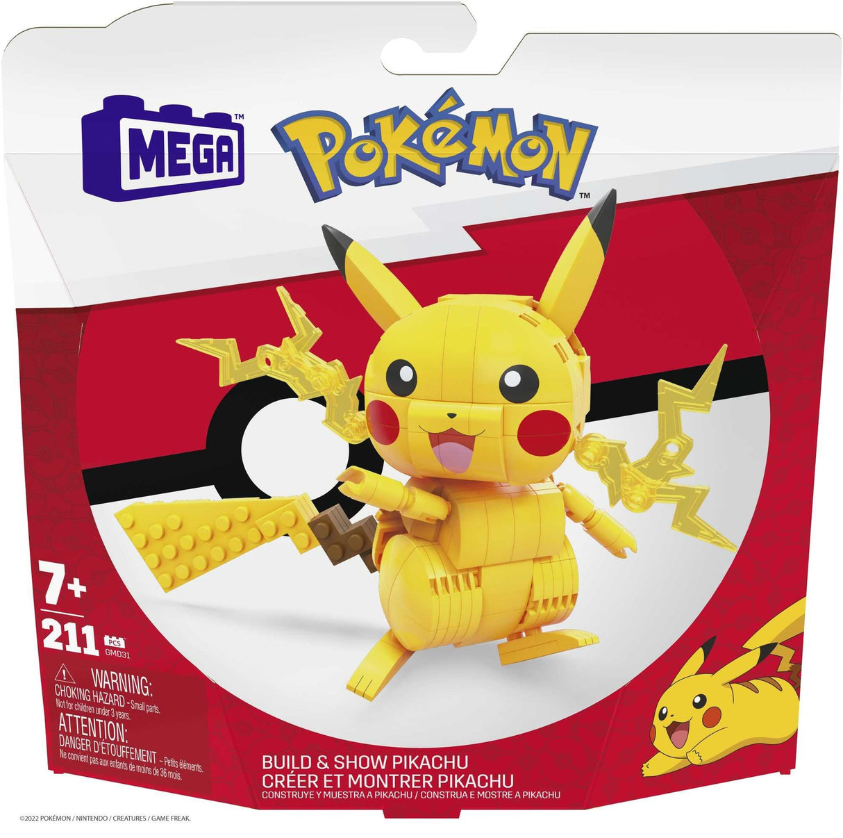 Mattel Mega Construx Juguete De Construcción Pokémon Pikachu Gmd31
