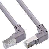 Inline® Cable De Red Ángulo Hacia Arriba/Abajo, S/Ftp (Pimf), Cat.6, 250mhz, Pvc,Gris, 1.22m