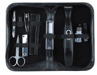 Orbegozo Set Masculino De Viaje Corta Pelos - Completo Kit De Aseo Personal Para Hombres - Recorta Y Afeita Todas Las