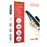 Fellowes Pack De 100 Fundas Para Plastificar Brillo Para Tarjetas 75 X 105mm - 125 Micras - Alta Calidad - Transparente