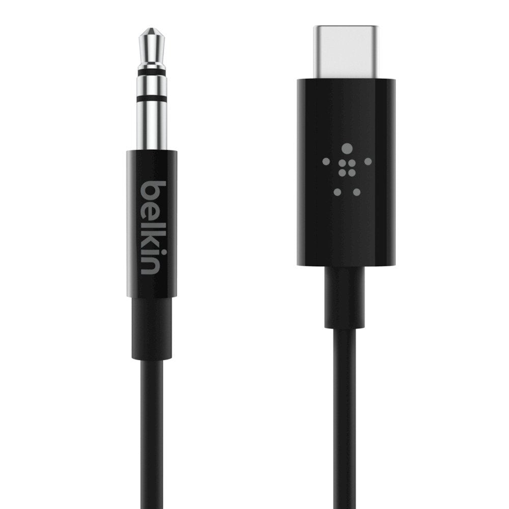 Belkin Rockstar 3.5mm Audio Cable With Usb-C Connector Cable De Audio Usb C 3,5mm Negro