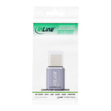 Adaptador Inline Usb4, Usb Tipo C Macho/Hembra, Aluminio, Gris