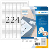 Etiquetas Inkjet Herma A4 Blanco Papel 25,4x8,5 Mm 5600 Piezas.