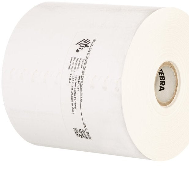 Z-Perf 1000d 80 Receipt 102mm Supl 100 Meters C-25mm Box Of 12