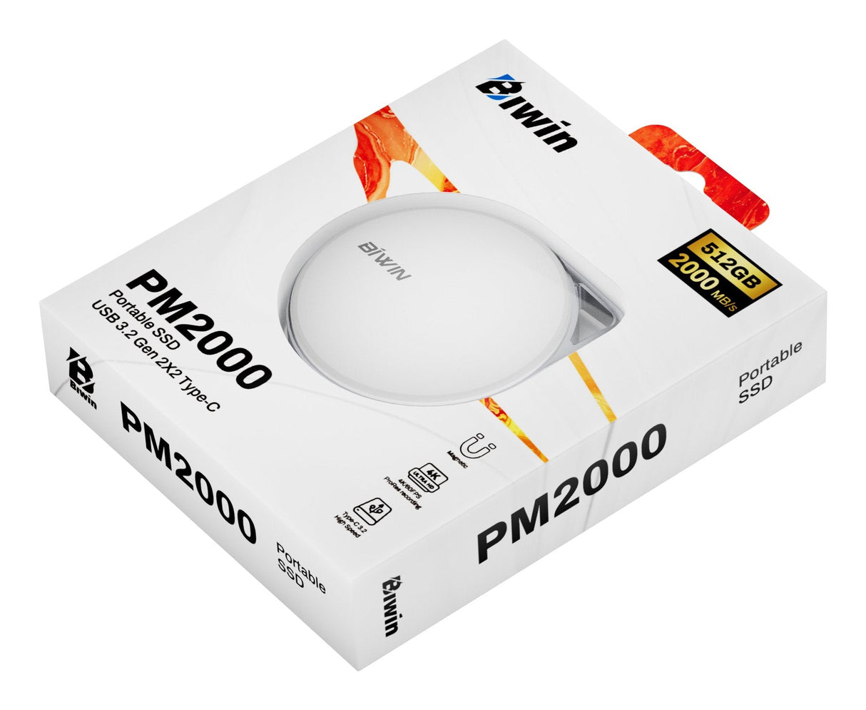 EAN 6955914639133 - Biwin PM2000 512 GB USB Tipo C USB 3.2 Gen 2x2 Blanco imagen 14