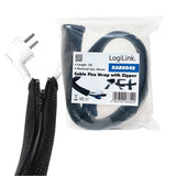 Logilink Kab0048 - Protección De Cable Flexible Con Cremallera 1m