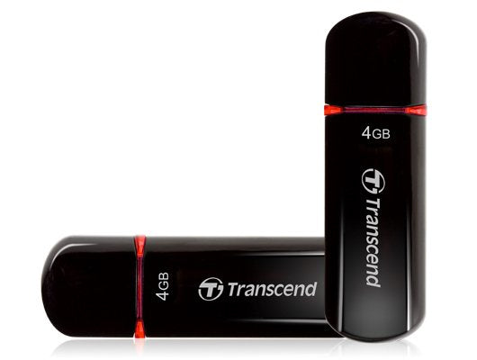 Pendrive Transcend Jetflash 600 4 Gb Usb Tipo A 2.0 Negro