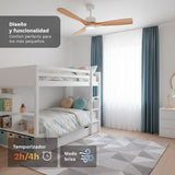 Ventilador De Techo Grunkel Skystyle52 35w 3 Aspas 132cm 6 Velocidades