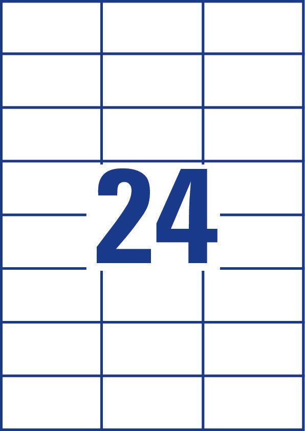 Avery Zweckform Labels Avery 70 X 37mm White (3474)