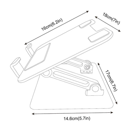 EAN 8435739902486 - AISENS LPS4L-339 soporte para ordenador portátil Soporte para ordenador portátil y tableta 33 cm (13") imagen 8