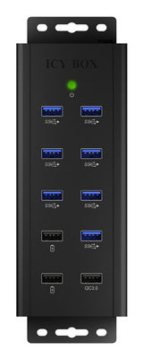 EAN 4250078166849 - ICY BOX IB-HUB1703-QC3 USB 3.2 Gen 1 (3.1 Gen 1) Type-B 5000 Mbit/s Negro imagen 5